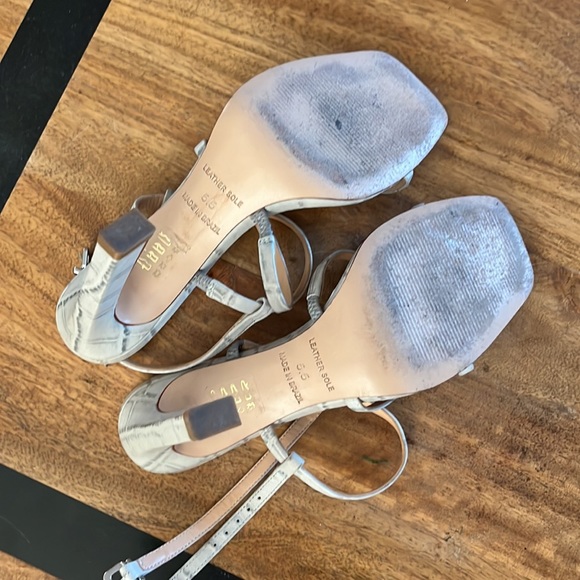 Bayard Heel in Powder Croc - Picture 2 of 5